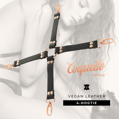 COQUETTE CHIC DESIRE - FANTASY HOG TIE VEGANES LEDER - Sexotim