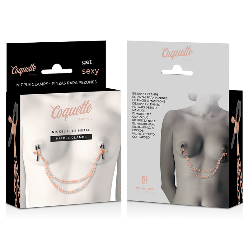 COQUETTE CHIC DESIRE - FANTASY-NIPPELCLIPS AUS METALL MIT KETTE - Sexotim