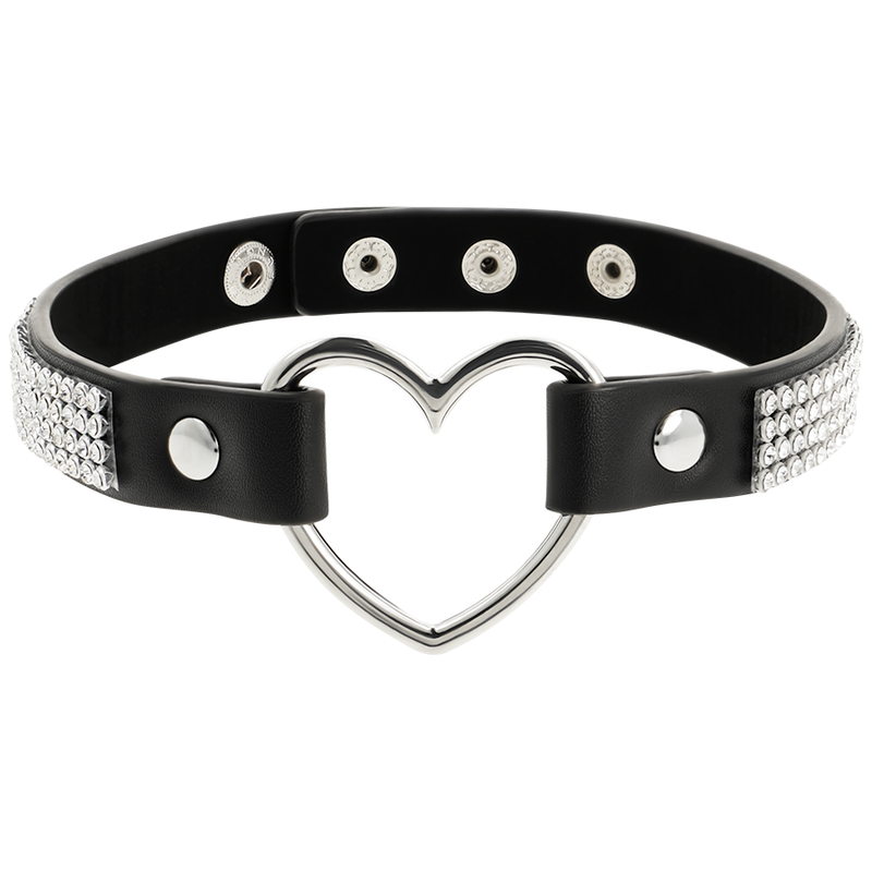 COQUETTE CHIC DESIRE - VEGANES LEDER-HALSBAND MIT HERZ - Sexotim