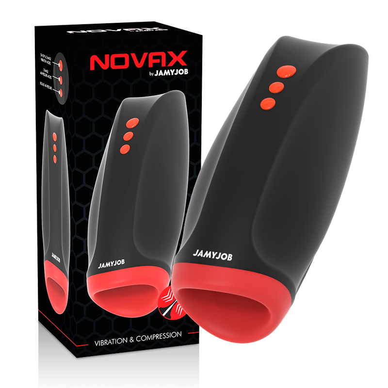 JAMYJOB - NOVAX MASTURBATOR MIT VIBRATION UND KOMPRESSION - Sexotim