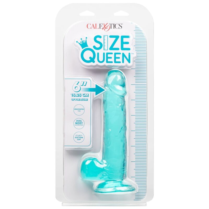 CALEXOTICS - GRÖSSE KÖNIGIN-DILDO BLAU 15.3 CM - Sexotim