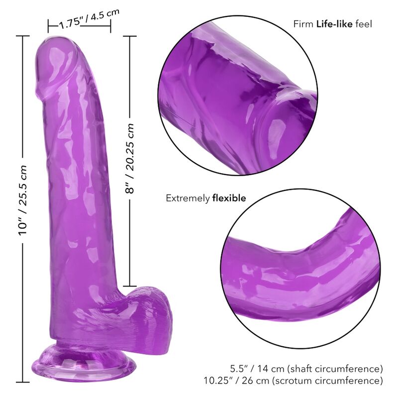 CALEXOTICS - GRÖSSE KÖNIGIN-DILDO LILA 20.3 CM - Sexotim