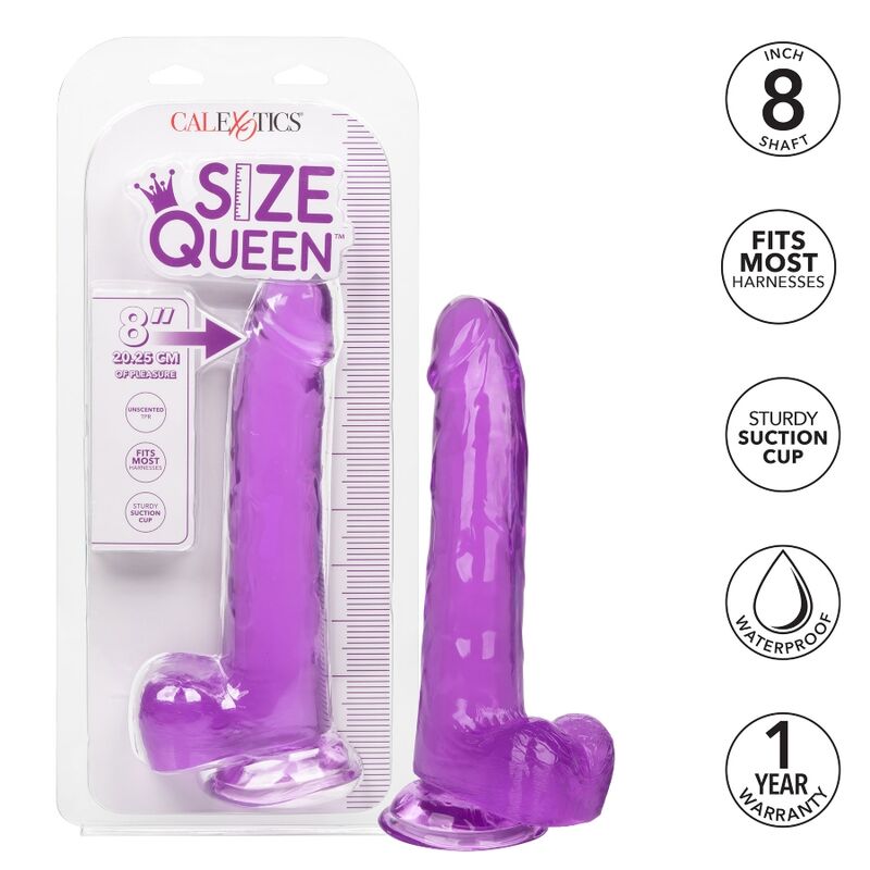 CALEXOTICS - GRÖSSE KÖNIGIN-DILDO LILA 20.3 CM - Sexotim