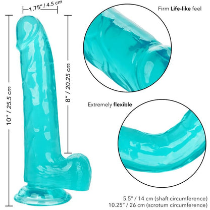 CALEXOTICS - GRÖSSE KÖNIGIN-DILDO BLAU 20.3 CM - Sexotim