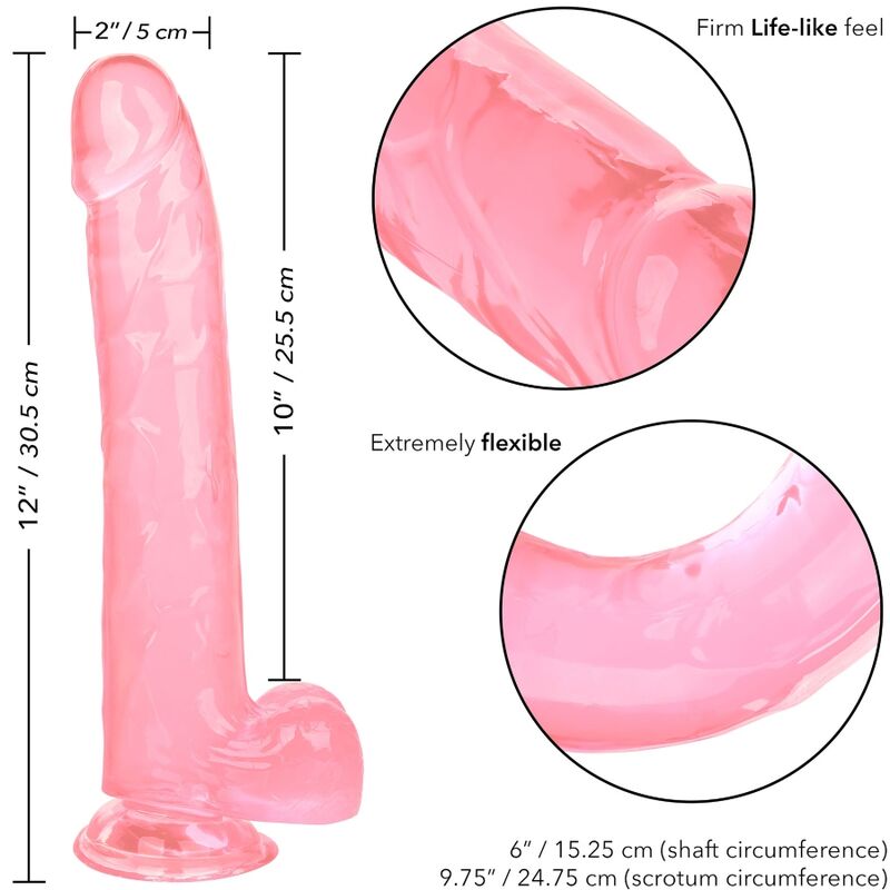 CALEXOTICS - GRÖSSE KÖNIGIN-DILDO ROSA 25.5 CM - Sexotim