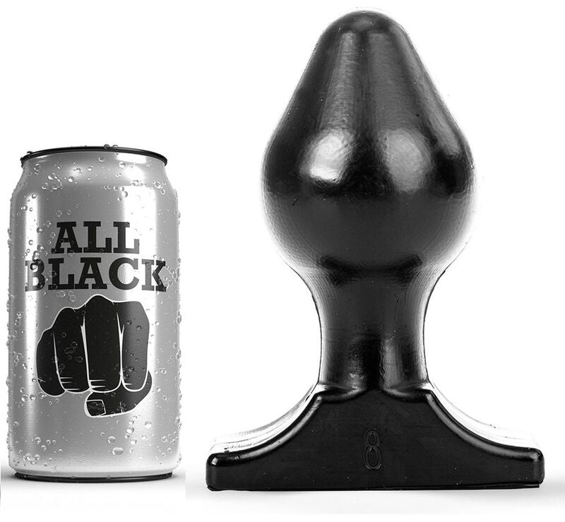 ALL BLACK - ANALPLUG 16X8 CM - Sexotim