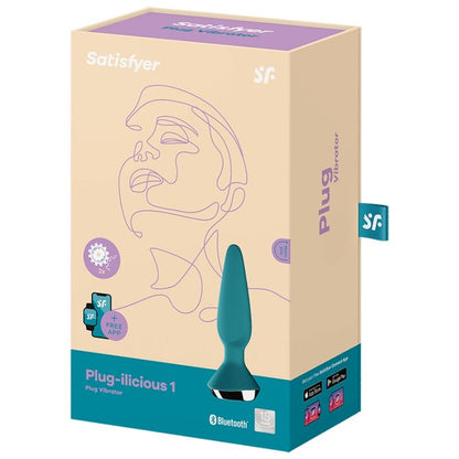 SATISFYER - PLUG ILICIOUS 1 PLUG VIBRATOR GRÜN - Sexotim