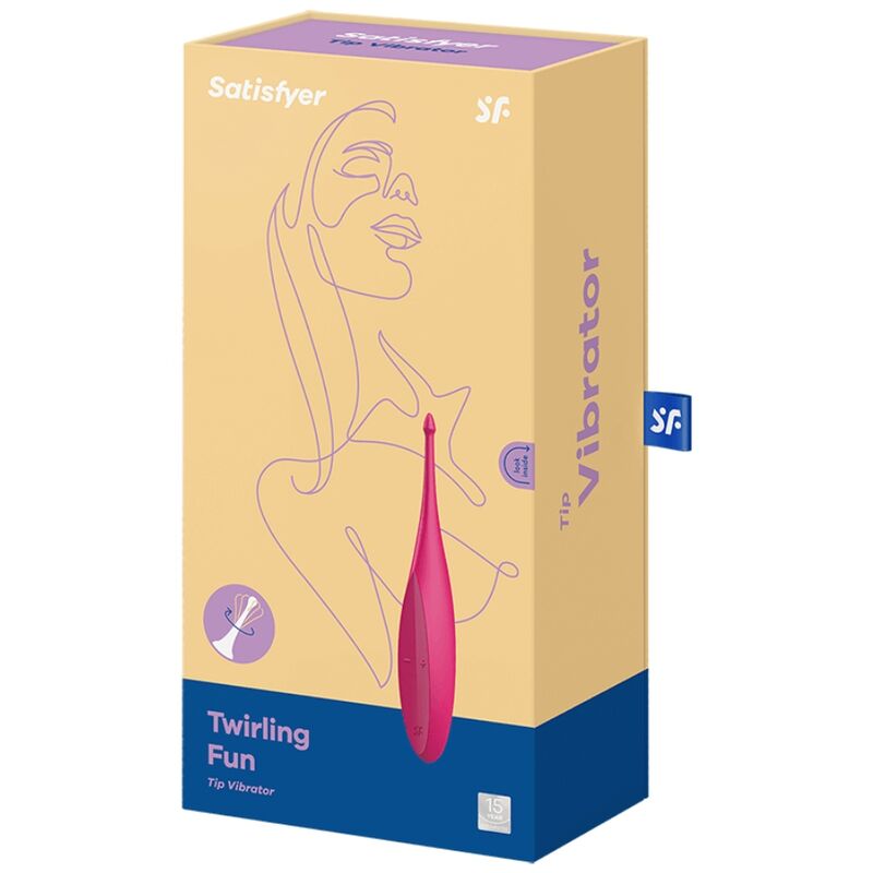 SATISFYER - TWIRLING FUN TIP VIBRATOR ROSA - Sexotim