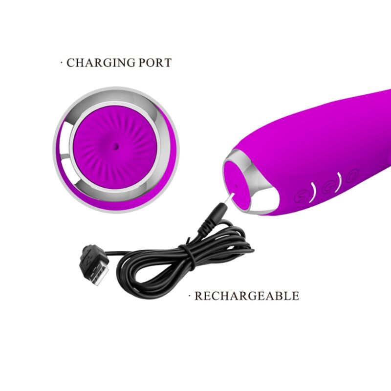 PRETTY LOVE - MOLLY VIBRATOR MIT WIEDERAUFLADBARER ROTATION - Sexotim