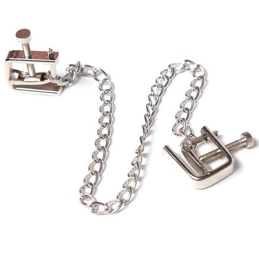 OHMAMA FETISH - METALLSCHRAUBENKLEMMEN MIT KETTE - Sexotim