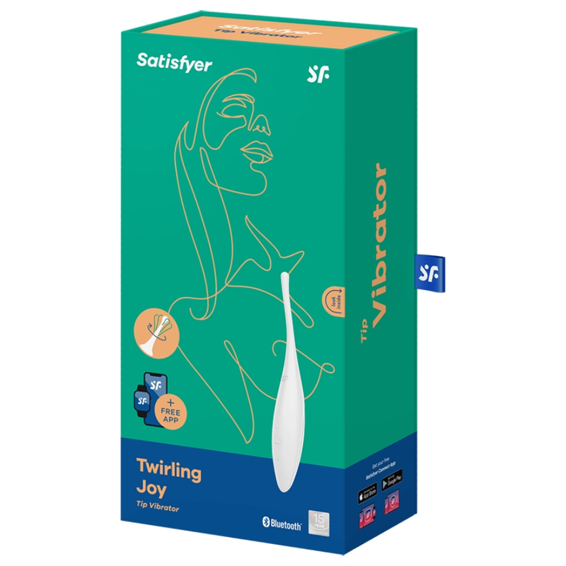 SATISFYER - TWIRLING JOY CLIT TIP VIBRATOR WEISS - Sexotim