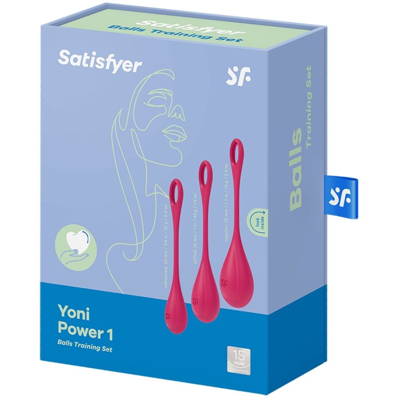 SATISFYER - YONI POWER 1 TRAININGSSET ROT - Sexotim