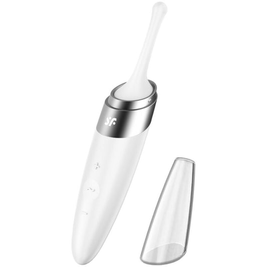 SATISFYER - TWIRLING DELIGHT CLIT TIP VIBRATOR WEISS - Sexotim