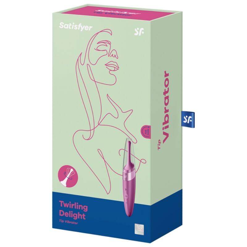 SATISFYER - TWIRLING DELIGHT CLIT TIP VIBRATOR LILA - Sexotim