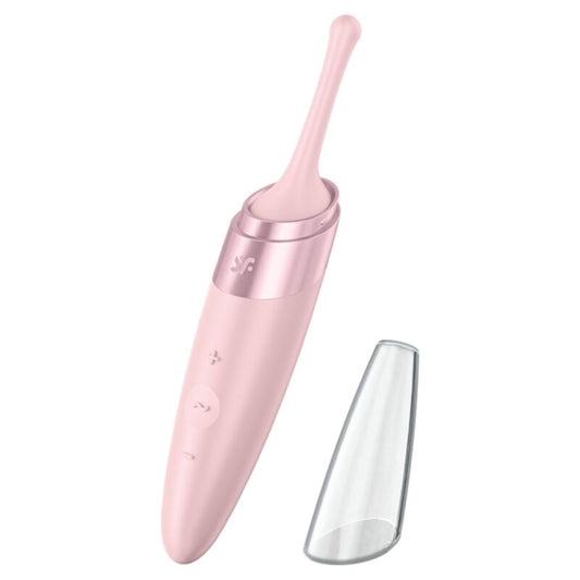 SATISFYER - TWIRLING DELIGHT CLIT TIP VIBRATOR ROSA - Sexotim