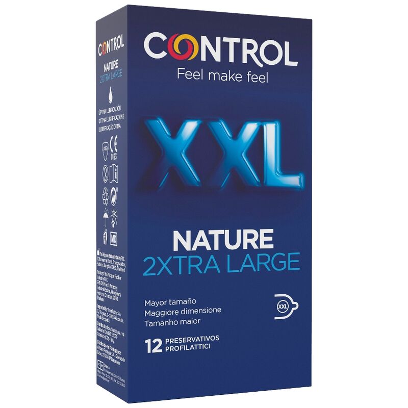 CONTROL - NATURE 2XTRA LARGE XXL KONDOME - 12 EINHEITEN - Sexotim