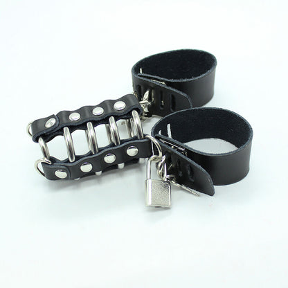 OHMAMA FETISH - PENISKFIG MIT METALLRINGEN UND LEDERRIEMEN - Sexotim