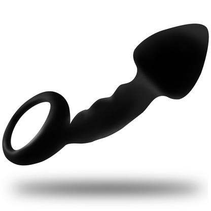 OHMAMA - GERIPPTER ANALPLUG MIT RING - Sexotim