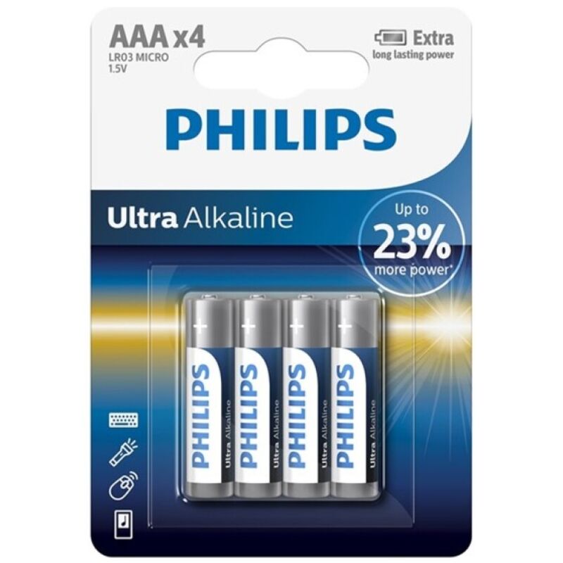 PHILIPS - ULTRA ALKALIBATTERIE AAA LR03 4 EINHEIT - Sexotim