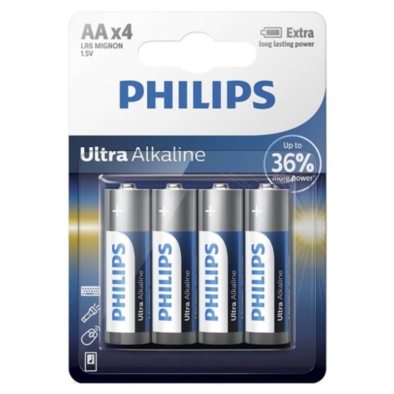 PHILIPS - ULTRA ALKALIBATTERIE AA LR6 4 EINHEIT - Sexotim