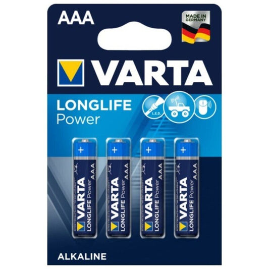 VARTA - LONGLIFE POWER ALKALIBATTERIE AAA LR03 4 EINHEIT - Sexotim