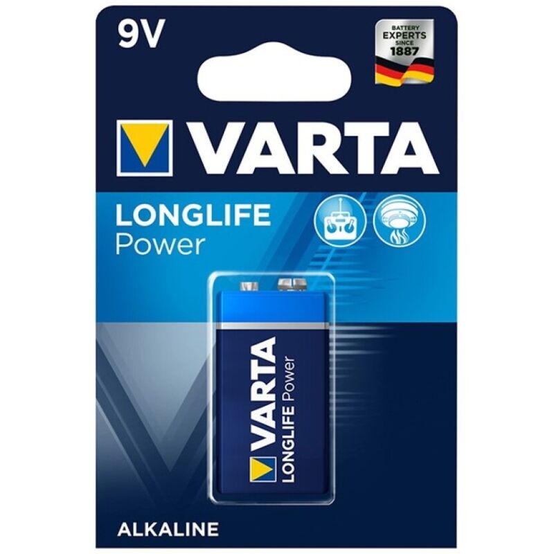 VARTA - LONGLIFE POWER ALKALIBATTERIE 9V LR61 1 EINHEIT - Sexotim