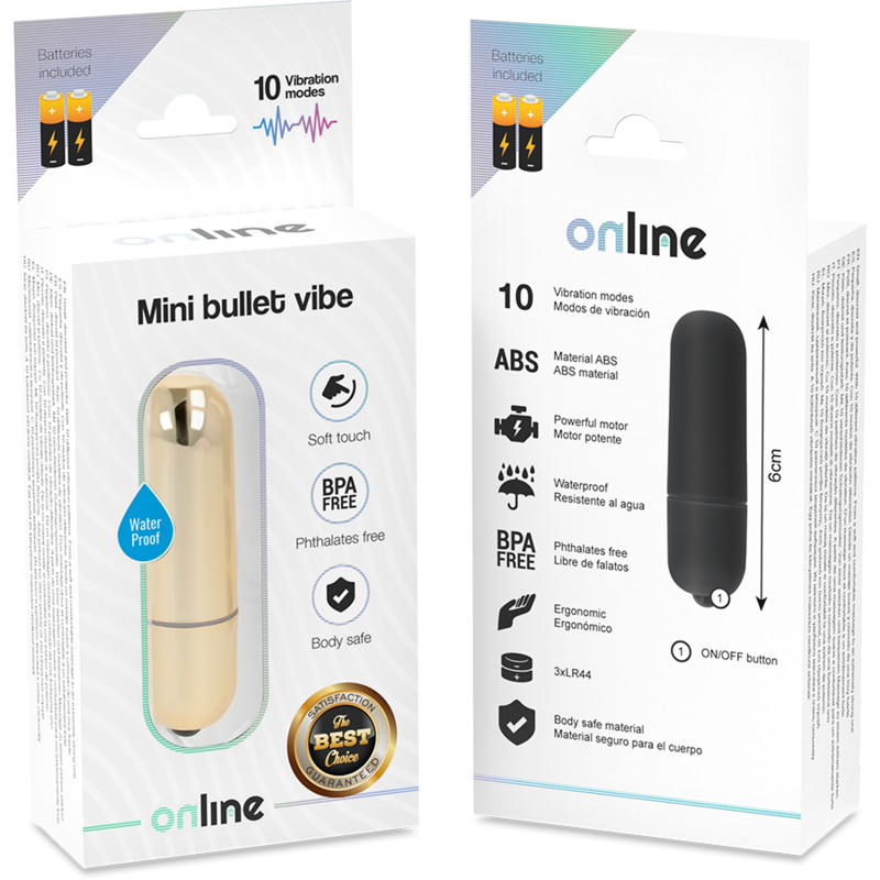 ONLINE - MINI GOLDENE VIBRATIONSKUGEL - Sexotim