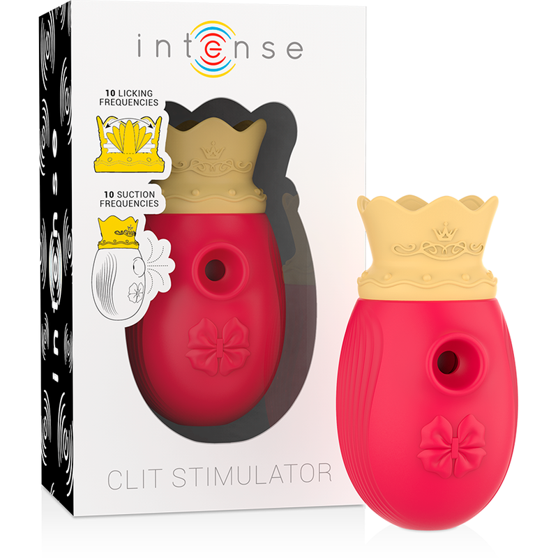 INTENSE - CLIT STIMULATOR 10 LECK- UND SAUGFREQUENZEN - ROT - Sexotim