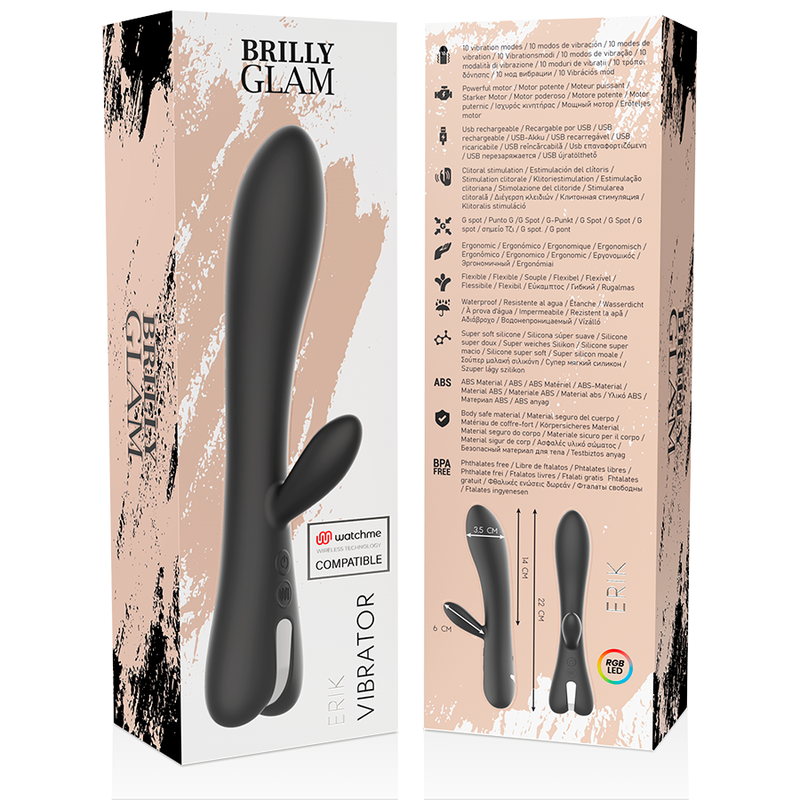 BRILLY GLAM - ERIK VIBRATOR WATCHME KOMPATIBEL MIT DRAHTLOSER TECHNOLOGIE - Sexotim