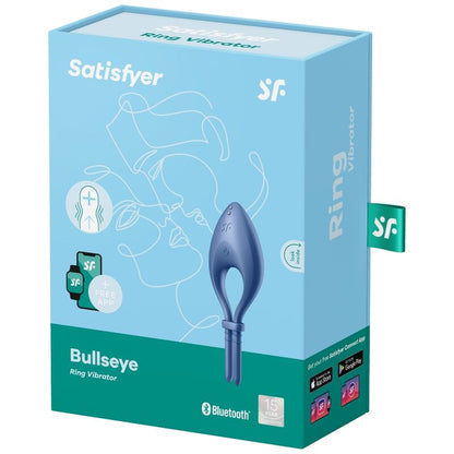 SATISFYER - BULLSEYE RING VIBRATOR APP BLAU - Sexotim