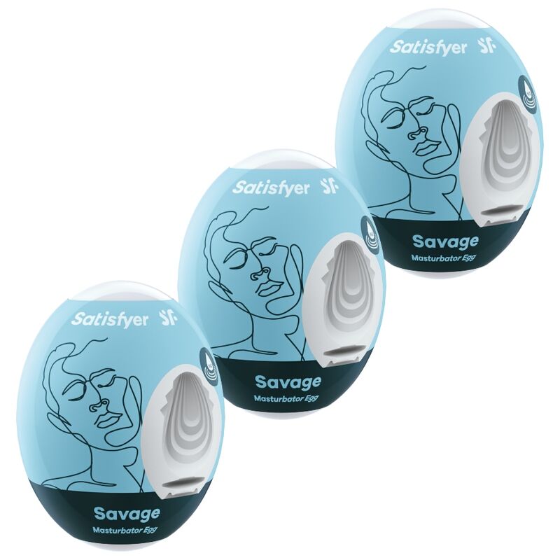 SATISFYER - 3 MASTURBATOR EIER SAVAGE - Sexotim