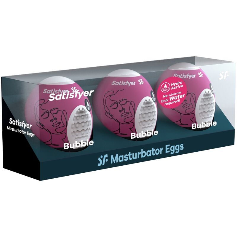 SATISFYER - 3 MASTURBATOR EIER BUBBLE - Sexotim
