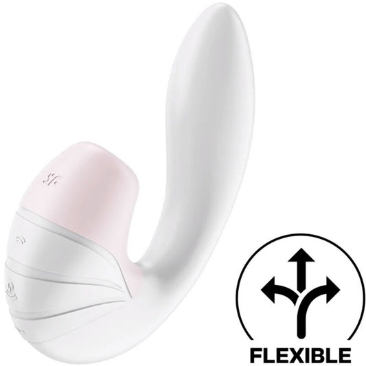 SATISFYER - SUPERNOVA LUFTPULSSTIMULATOR & VIBRATION WEISS / ROSA - Sexotim
