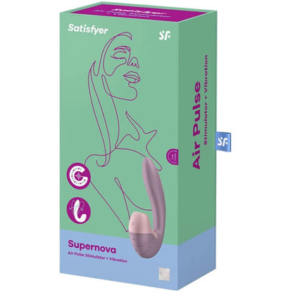 SATISFYER - SUPERNOVA LUFTPULSSTIMULATOR & VIBRATION WEISS / ROSA - Sexotim