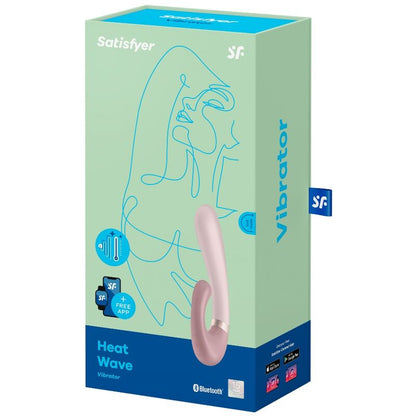 SATISFYER - HEAT WAVE VIBRATOR APP ROSA - Sexotim