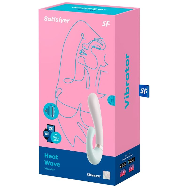 SATISFYER - HEAT WAVE VIBRATOR APP WEISS / ROSA - Sexotim