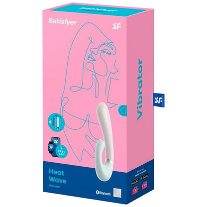 SATISFYER - HEAT WAVE VIBRATOR APP WEISS / ROSA - Sexotim