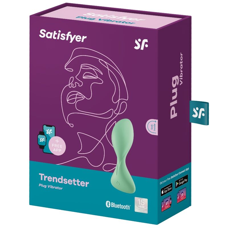 SATISFYER - TRENDSETTER VIBRIERENDE PLUGAPP SCHWARZ - Sexotim