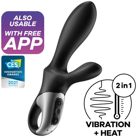 SATISFYER - HEAT CLIMAX+ ANAL VIBRATOR APP SCHWARZ - Sexotim