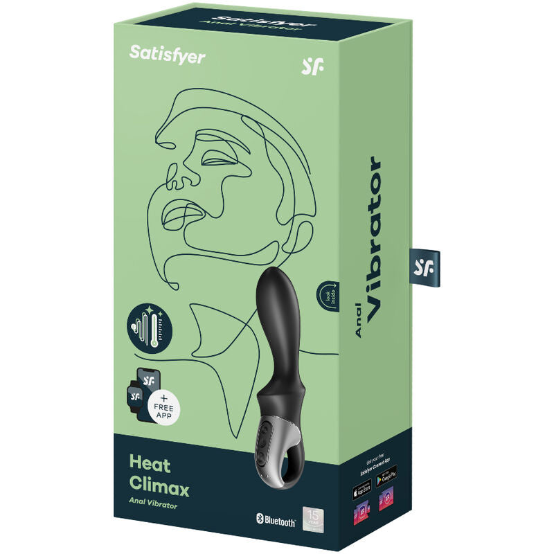 SATISFYER - HEAT CLIMAX ANAL VIBRATOR APP SCHWARZ - Sexotim