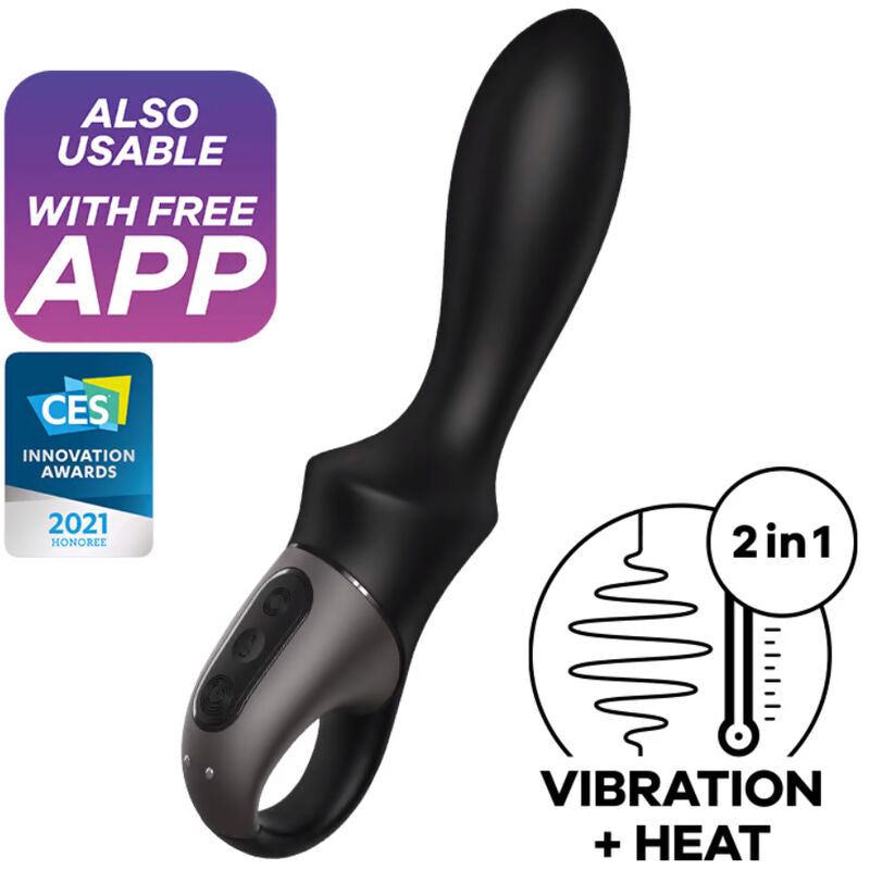 SATISFYER - HEAT CLIMAX ANAL VIBRATOR APP SCHWARZ - Sexotim