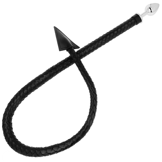 OHMAMA FETISCH TEUFELSCHWANZ LEDER & METALL BUTT PLUG 7 CM - Sexotim