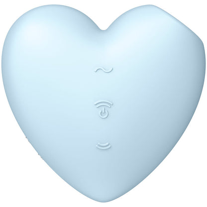 SATISFYER - CUTIE HEART AIR PULSE STIMULATOR & VIBRATOR ROSA / BLAU - Sexotim