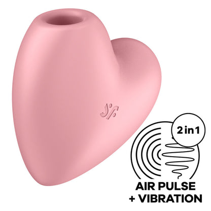 SATISFYER - CUTIE HEART AIR PULSE STIMULATOR & VIBRATOR ROSA / BLAU - Sexotim