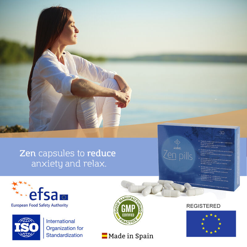 500 COSMETICS - ZEN PILLEN KAPSELN, UM DIE ANGST ZU VERRINGERN - Sexotim