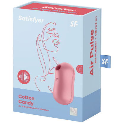 SATISFYER - COTTON CANDY AIR PULSE STIMULATOR & VIBRATOR LILA - Sexotim