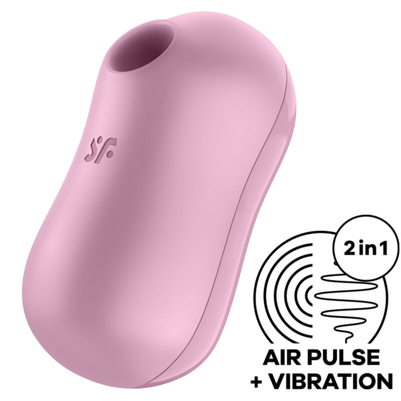 SATISFYER - COTTON CANDY AIR PULSE STIMULATOR & VIBRATOR LILA - Sexotim