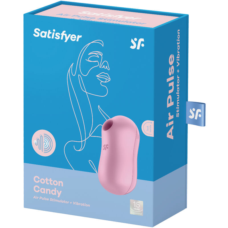 SATISFYER - COTTON CANDY AIR PULSE STIMULATOR & VIBRATOR LILA - Sexotim