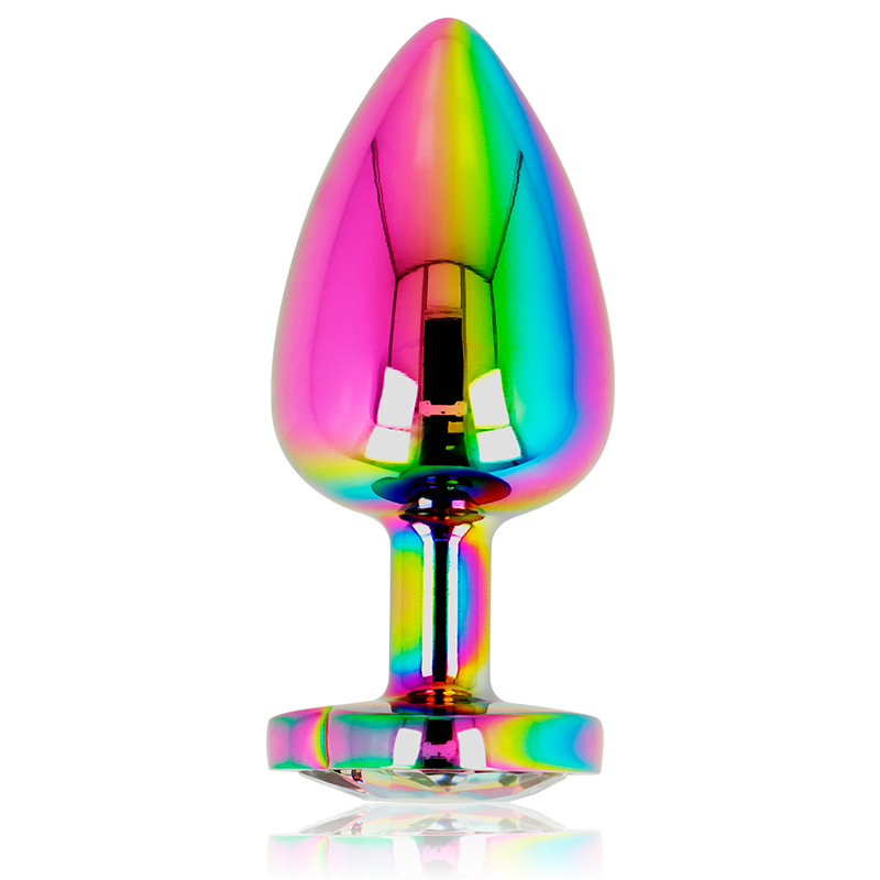 OHMAMA - SCHILLERNDER HERZ-ANALPLUG, GRÖSSE L - Sexotim