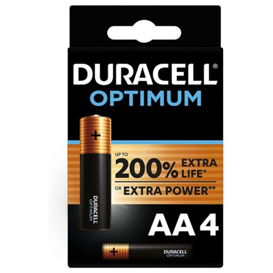 DURACELL - OPTIMUM 200 ALKALINE BATTERIE AA LR6 4 EINHEIT